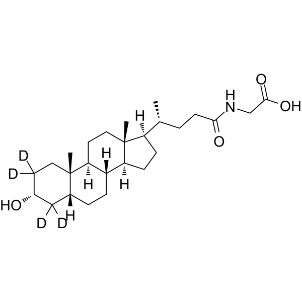 Glycolithocholic acid-d4 (Lithocholylglycine-d4) 2044276-16-4